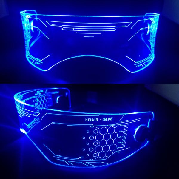 Fursona sized warchief visor (blue)