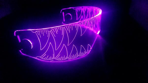 Fursona sized vore visor (pink)