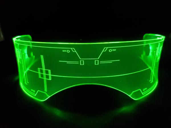 Fursona sized citadel visor (green)