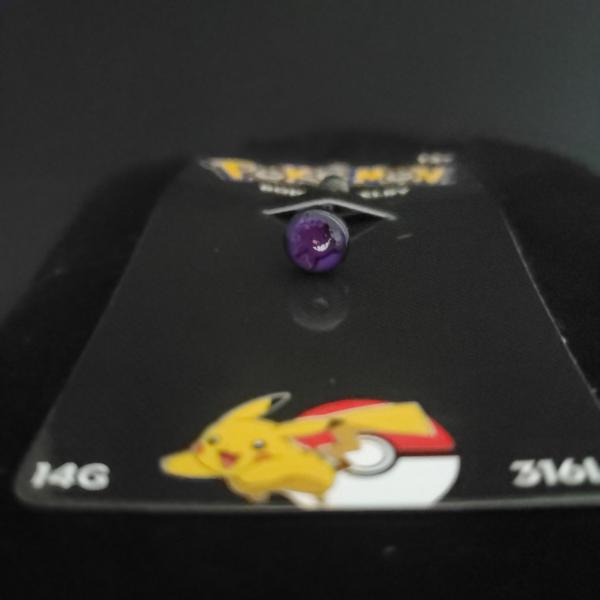 Pokemon 14g gangar tongue ring barbell