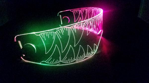 Fursona sized vore visor (rainbow)
