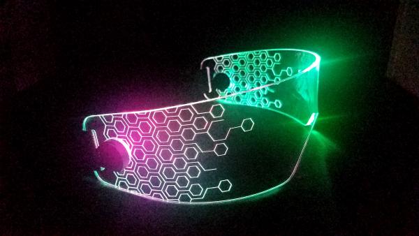 Fursona sized duex visor (rainbow) picture