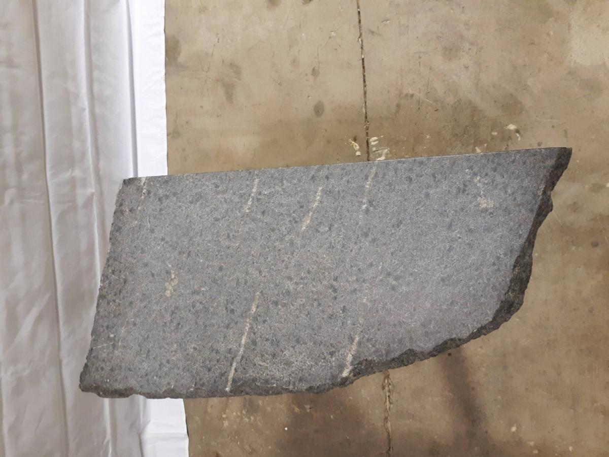 Natural Stump End Table w/soap stone top picture