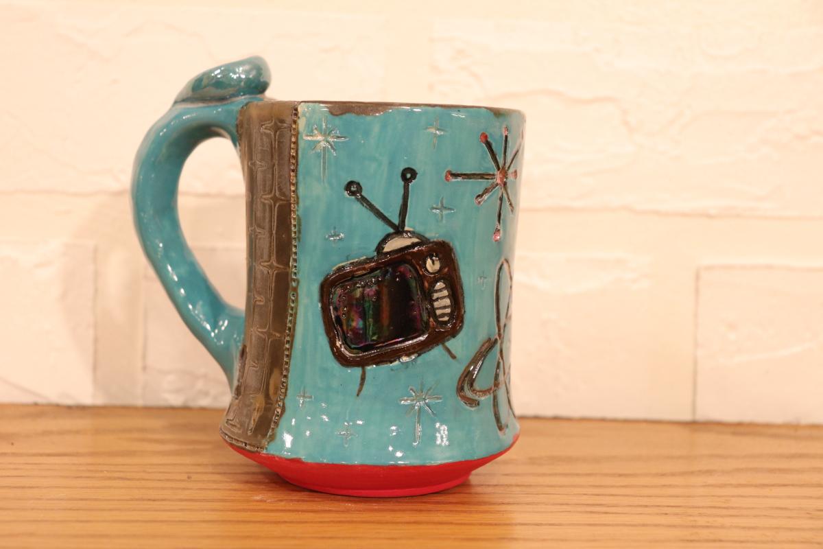 Retro Rocket Mug picture