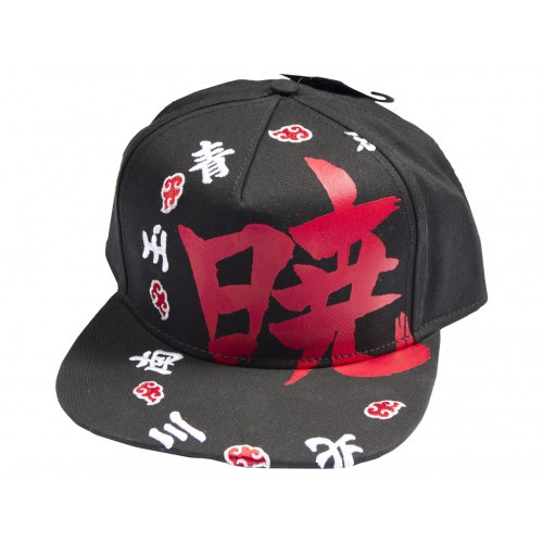 Naruto Shippuden Akatsuki Kanji Snapback Hat picture