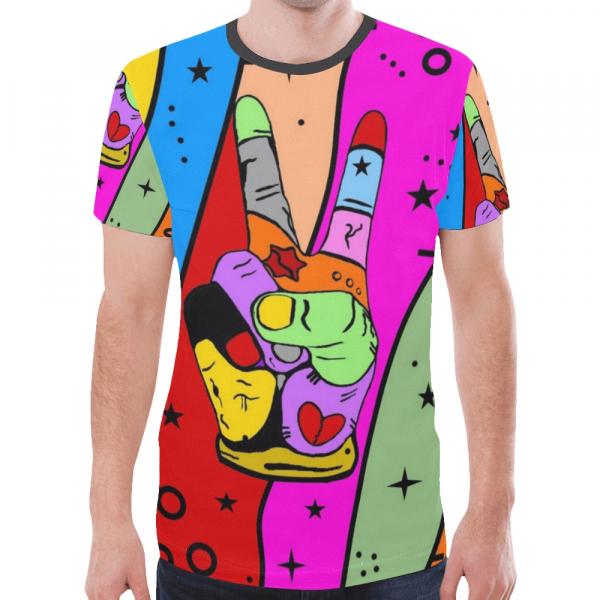 Peace Popart Shirt by Nico Bielow for Men