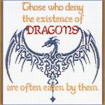 "Deny Dragons" Cross Stitch Pattern - SIA-786