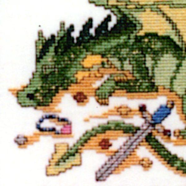 Sleeping Dragon Sampler Cross Stitch Pattern - SDD-015 picture