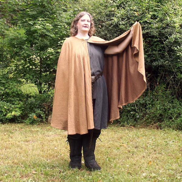 Golden Brown Full Circle Cloak - CLK-119 picture