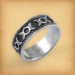 Silver Triple Moon Ring - RSS-278