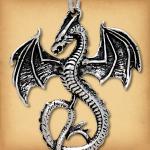 Silver Flying Dragon Pendant - PSS-700