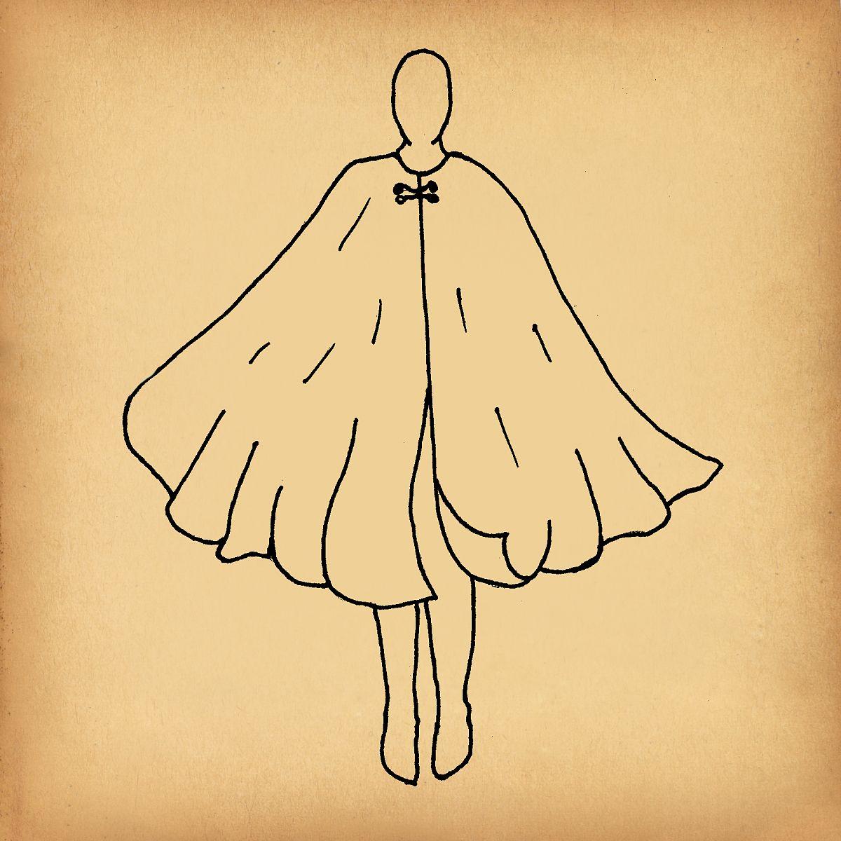 Dark Red Full Circle Cloak with Pockets and Trim - CLK-124 picture