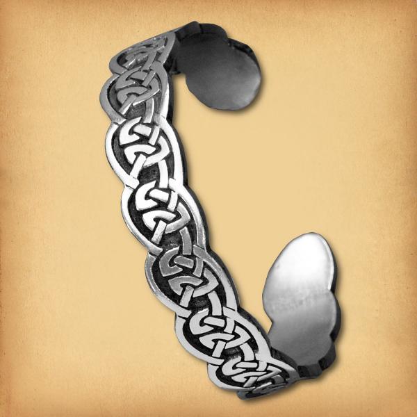 Celtic Braid Pewter Bracelet - BRC-208 picture