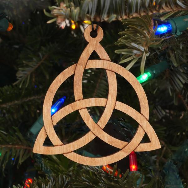 Triquetra Wooden Yule Ornament - ORN-D03