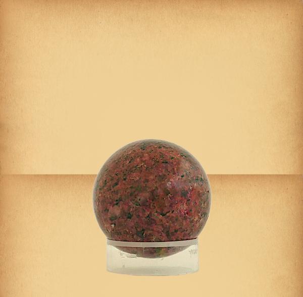 Polished Rosy Grey Granite Sphere - GMS-003
