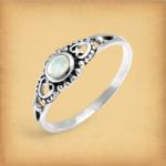 Silver Victorian Moonstone Ring - RSS-498