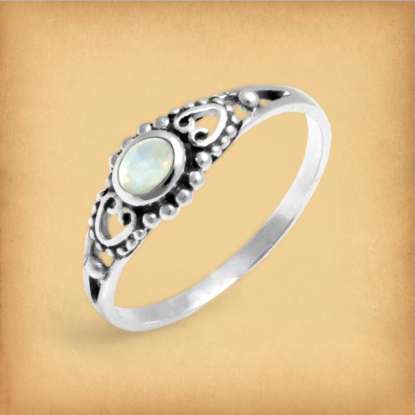 Silver Victorian Moonstone Ring - RSS-498