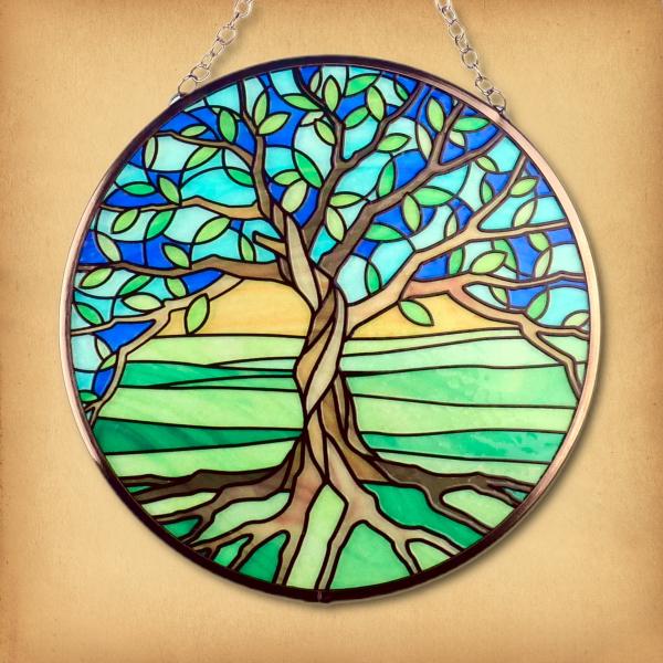 Tree of Life Glass Suncatcher - GLS-S02