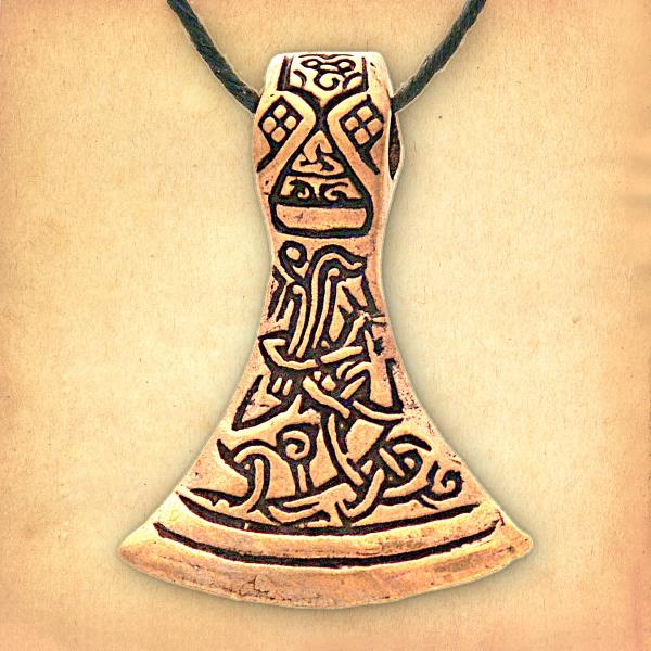 Bronze Celtic Axehead Pendant - PBZ-165