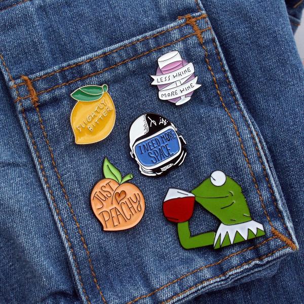 Slightly Bitter Lemon Enamel Pin - PIN-108 picture