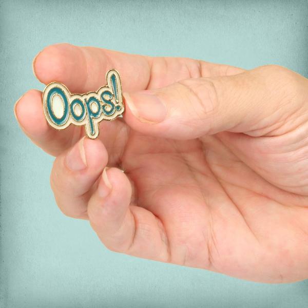 "Oops" Enamel Pin - PIN-070 picture