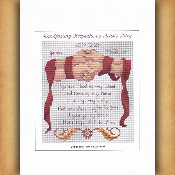 Handfasting Keepsake Cross Stitch Pattern - SIA-998 picture