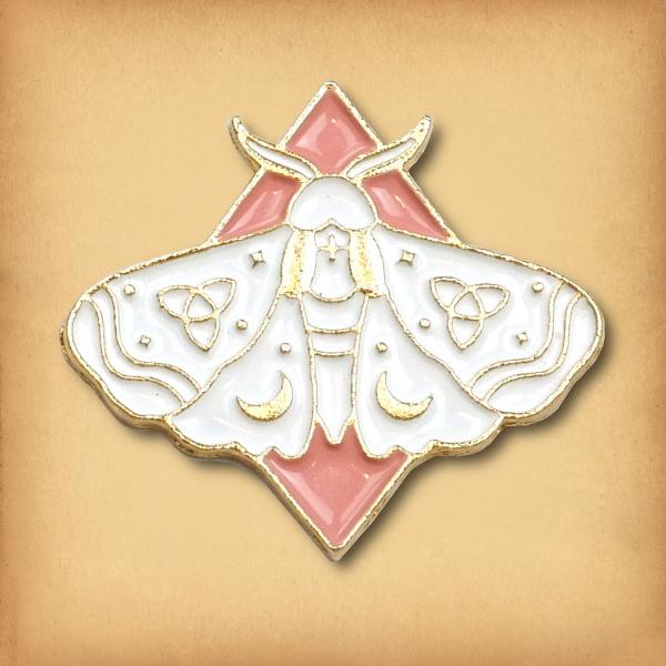 Dawn Moth Enamel Pin - PIN-188 picture