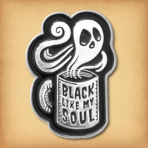 "Black Like My Soul" Enamel Pin - PIN-010 picture