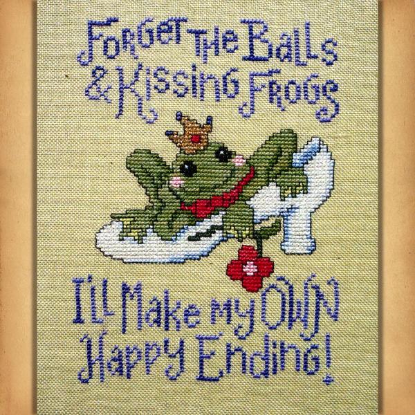 "I'll Make My Own Happy Ending" Cross Stitch Pattern - SDD-088
