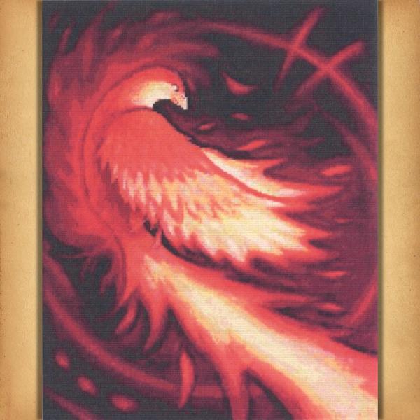 "Phoenix Flame" Cross Stitch Pattern - SIW-862