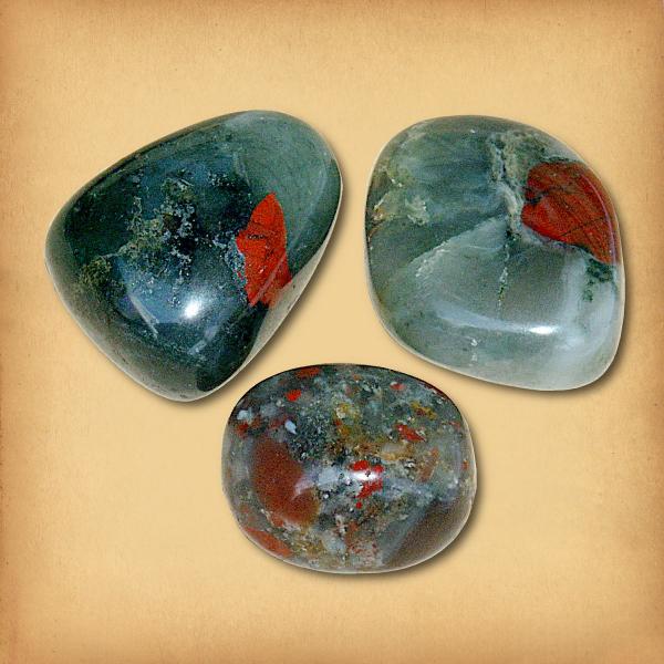 Bloodstone Tumbled Gemstones - CRY-BLD picture