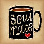 Soul Mate Coffee Mug Enamel Pin - *Clearance* - PIN-X172