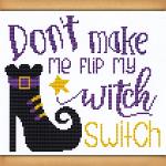 "Witch Switch" Cross Stitch Pattern - SIC-847