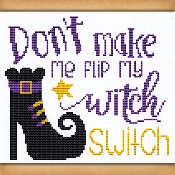 "Witch Switch" Cross Stitch Pattern - SIC-847