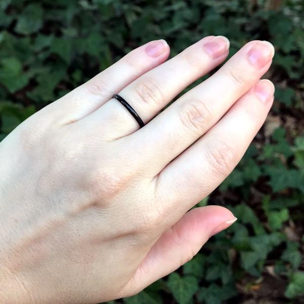 Basic Black Narrow Ring - RST-A440 picture