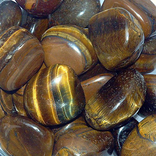Tumbled Tiger Eye Gemstones - CRY-TIG