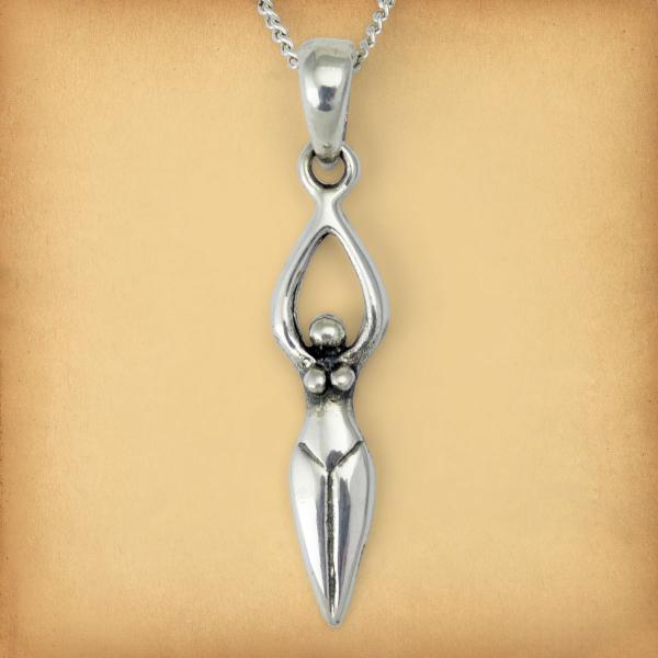 Silver Goddess Pendant - PSS-1520