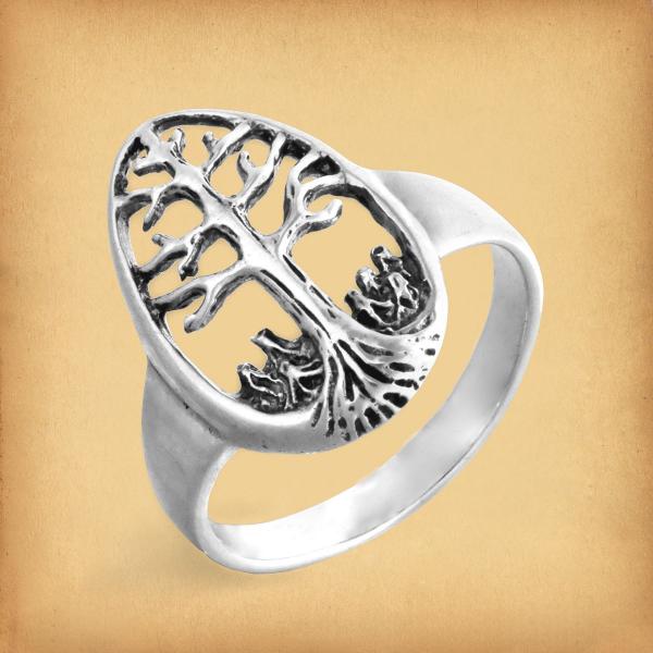 Silver Tree of Life Ring - RSS-148 picture