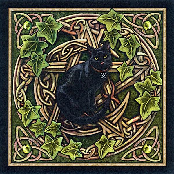 Cat Pentagram Cross Stitch Pattern - SHP-055