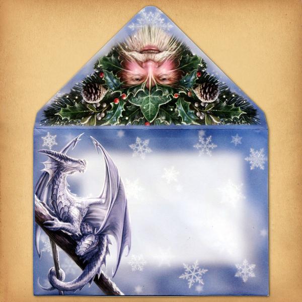 Steampunk Santa Yule Card - CRD-AN56 picture