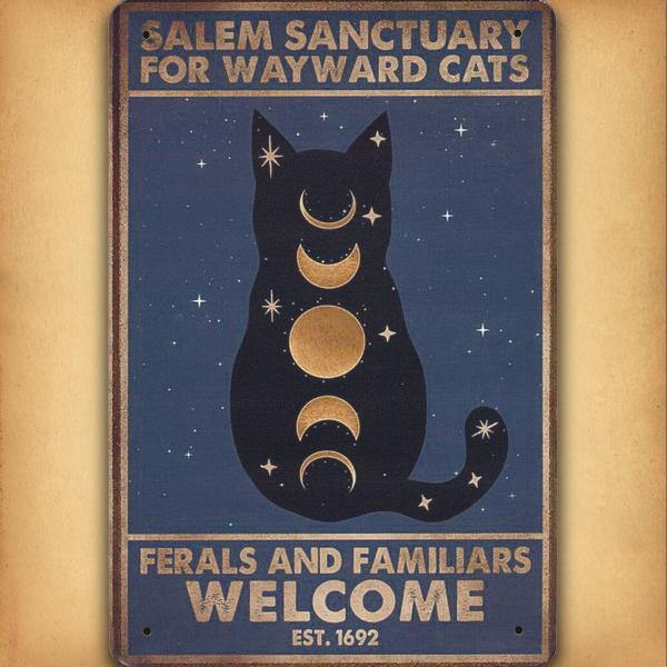 Wayward Cats Tin Sign - TIN-A015