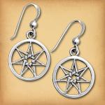 Silver Fairy Star Earrings - ESS-430