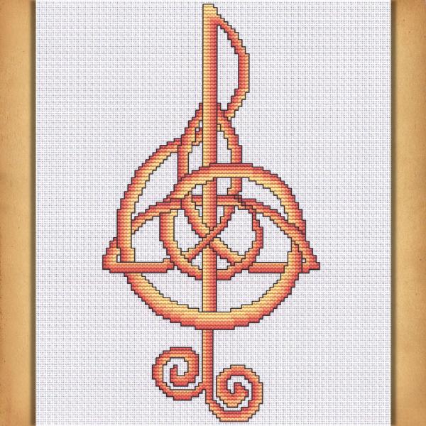 Music Cross Stitch Pattern - SIA-064
