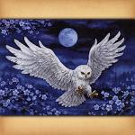 White Owl Cross Stitch Pattern - SIX-405