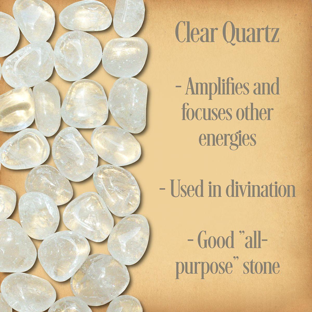 Clear Quartz Tumbled Gemstones - CRY-CQZ picture