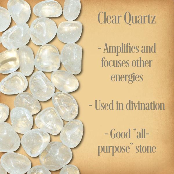 Clear Quartz Tumbled Gemstones - CRY-CQZ picture