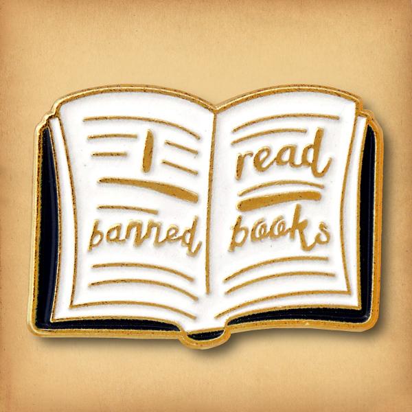 "I Read Banned Books" Enamel Pin - PIN-054 picture