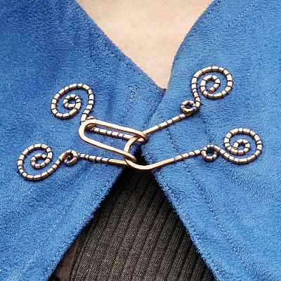 Royal Blue Half-Circle Capelet - CLK-102 picture