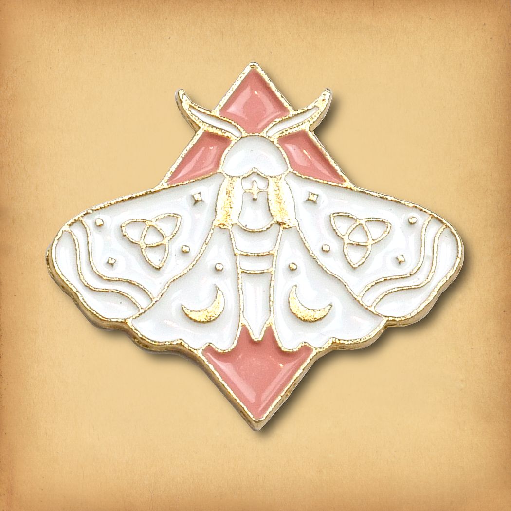 Set of Three Moth Enamel Pins - PIN-192 picture