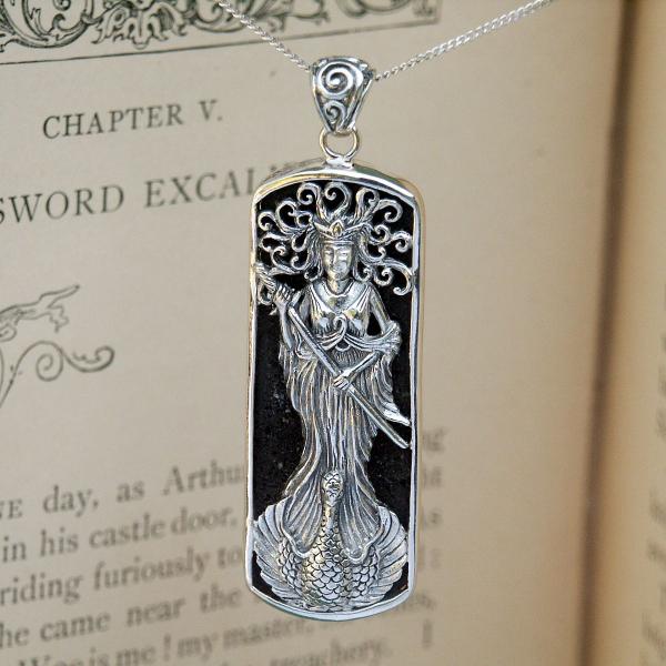 Silver Lady of the Lake Pendant - PSS-G240 picture